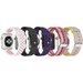 Set 5 Curele iUni compatibile cu Apple Watch 1/2/3/4/5/6/7, 44mm, Alb/Roz, Negru, Mov, Multicolor, G