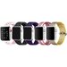 Set 5 Curele iUni compatibile cu Apple Watch 1/2/3/4/5/6/7, 44mm, Alb/Roz, Negru, Mov, Multicolor, G